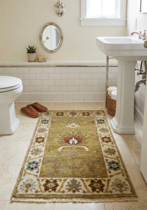 2'0 x 3'0 Hand Knotted Peshawar Floral Oriental Wool Rug