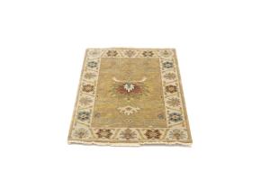 2'0 x 3'0 Hand Knotted Peshawar Floral Oriental Wool Rug
