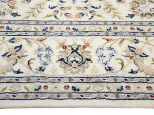 8'10 X 12'2 Indo-Nain Hand Knotted Floral Oriental Wool Rug