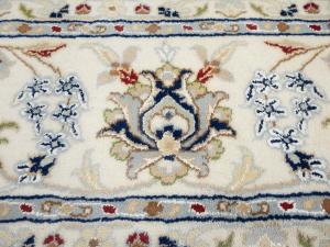 8'10 X 12'2 Indo-Nain Hand Knotted Floral Oriental Wool Rug