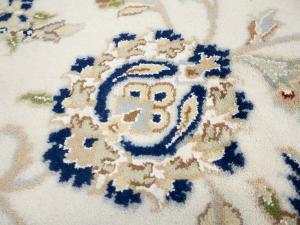 8'10 X 12'2 Indo-Nain Hand Knotted Floral Oriental Wool Rug