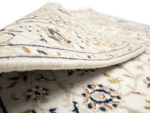Ivory Floral 3x5 Indo-Nain Oriental Rug