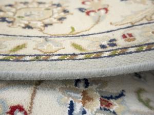 Light Blue Floral 5X8 Indo-Nain Oriental Rug