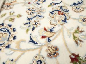 Cream Floral 5x7 Indo-Nain Oriental Area Rug