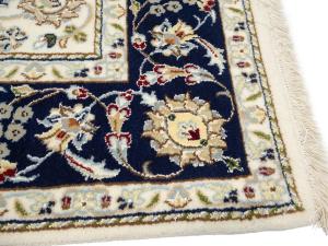 Cream Floral 5x7 Indo-Nain Oriental Area Rug