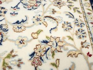 Cream Floral 5x7 Indo-Nain Oriental Area Rug