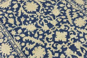 Muted Slate Blue Floral 5x8Transitional Oriental Area Rug