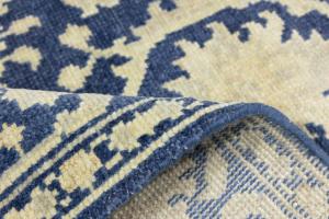 Muted Slate Blue Floral 5x8Transitional Oriental Area Rug