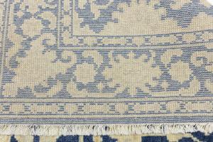 Muted Slate Blue Floral 5x8Transitional Oriental Area Rug