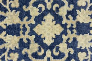Muted Slate Blue Floral 5x8Transitional Oriental Area Rug