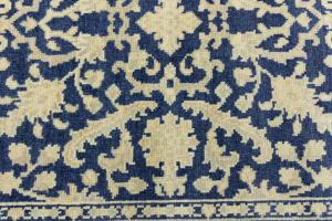 Muted Slate Blue Floral 5x8Transitional Oriental Area Rug