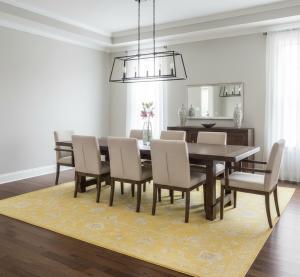 10'0 x 10'1 Hand Knotted Floral Transitional Oriental Square Rug