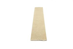 Muted Beige Floral 3X12 Transitional Oriental Runner Rug