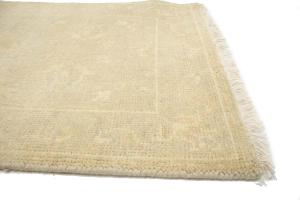 Muted Beige Floral 3X12 Transitional Oriental Runner Rug