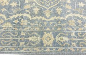 Muted Gray Floral 6x9Transitional Oriental Rug