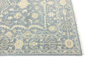 Muted Gray Floral 6x9Transitional Oriental Rug