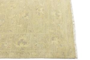 Muted Beige Floral 6x9 Transitional Oriental Rug