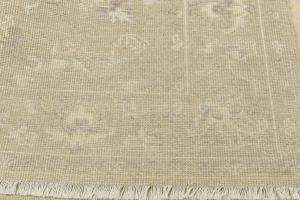 Muted Beige Floral 6x9 Transitional Oriental Rug