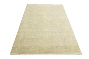 Muted Beige Floral 6x9 Transitional Oriental Rug
