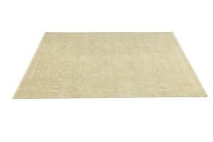 Muted Beige Floral 6x9 Transitional Oriental Rug