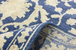 Muted Blue Floral 6X9 Transitional Oriental Rug