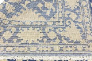 Muted Blue Floral 6X9 Transitional Oriental Rug
