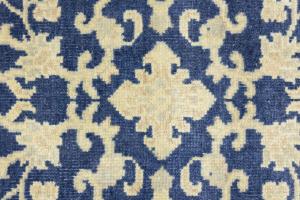 Muted Blue Floral 6X9 Transitional Oriental Rug