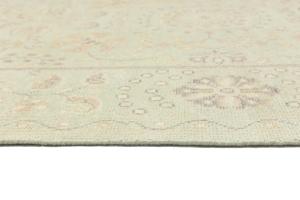 Muted Light Green Floral Transitional 6x9 Oriental Rug