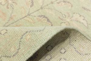 Muted Light Green Floral Transitional 6x9 Oriental Rug