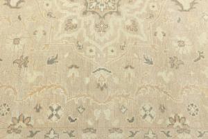 Muted Pinkish Beige Floral 8X10 Transitional Oriental Area Rug