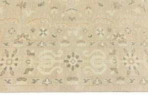 Muted Pinkish Beige Floral 8X10 Transitional Oriental Area Rug