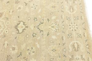 Muted Pinkish Beige Floral 8X10 Transitional Oriental Area Rug