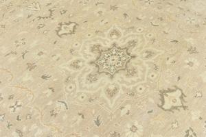 Muted Pinkish Beige Floral 8X10 Transitional Oriental Area Rug