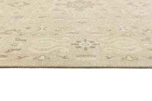 Muted Pinkish Beige Floral 8X10 Transitional Oriental Area Rug