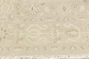 Muted Pinkish Beige Floral 8X10 Transitional Oriental Area Rug