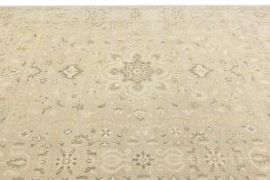 Muted Pinkish Beige Floral 8X10 Transitional Oriental Area Rug