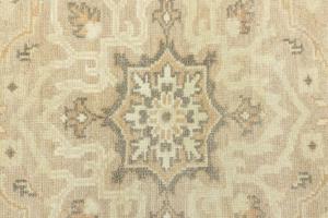 Muted Pinkish Beige Floral 8X10 Transitional Oriental Area Rug