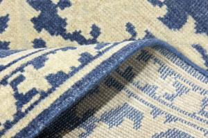 Muted Blue Floral 8x10 Transitional Oriental Rug
