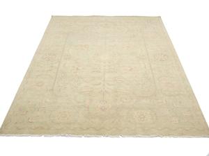 Muted Light Green Floral Transitional 8x10 Oriental Rug