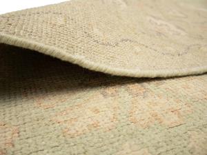 Muted Light Green Floral Transitional 8x10 Oriental Rug