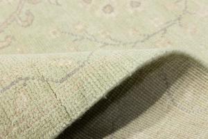 Muted Light Green Floral 9x12 Transitional Oriental Rug