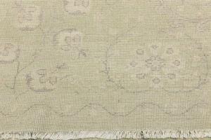 Muted Light Green Floral 9x12 Transitional Oriental Rug