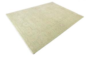 Muted Light Green Floral 9x12 Transitional Oriental Rug