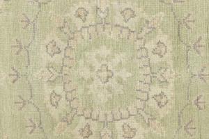 Muted Light Green Floral 9x12 Transitional Oriental Rug
