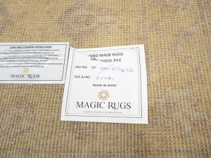 Muted Golden Yellow Floral 2'7X18'1 Transitional Oriental Runner Rug