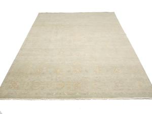 Muted Aqua Green Floral 9x12Transitional Oriental Rug