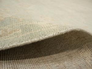 Muted Aqua Green Floral 9x12Transitional Oriental Rug