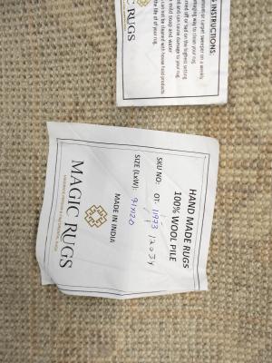 Muted Aqua Green Floral 9x12Transitional Oriental Rug