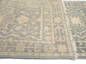 Muted Gray Floral 3x20 Transitional Oriental Runner Rug