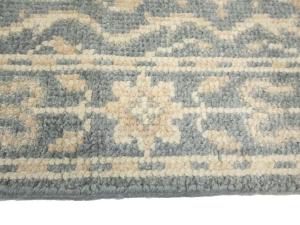 Muted Gray Floral 3x20 Transitional Oriental Runner Rug